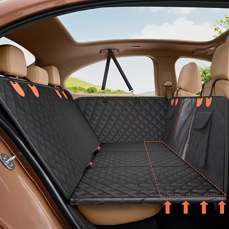 Paw & Haven hard-base backseat protector — view 1