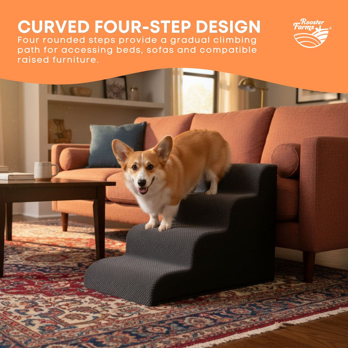 Paw & Haven™ Soft-Step Pet Stairs · 40cm — view 3