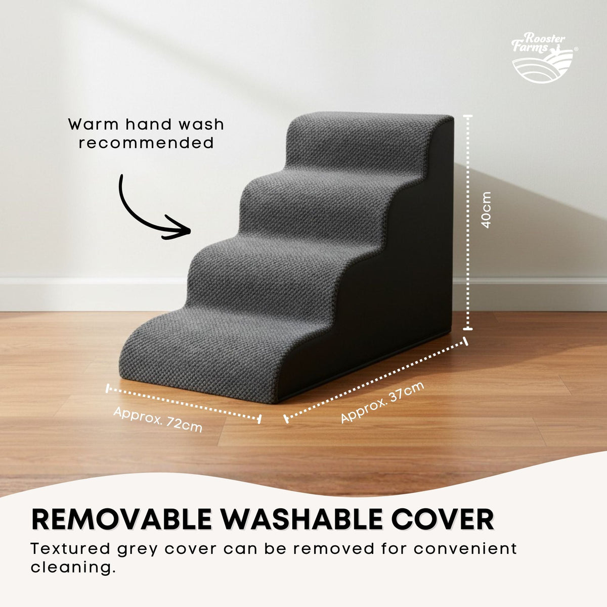 Paw & Haven™ Soft-Step Pet Stairs · 40cm — view 6